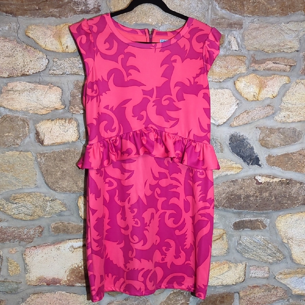 Cynthia Rowley Pink Peplum Dress